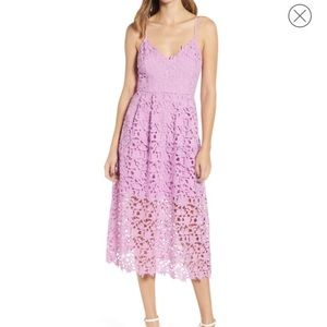 Nordstrom lace light purple dress